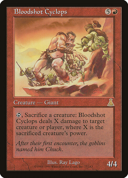 Urza's Destiny - 77 - Bloodshot Cyclops - Rare
