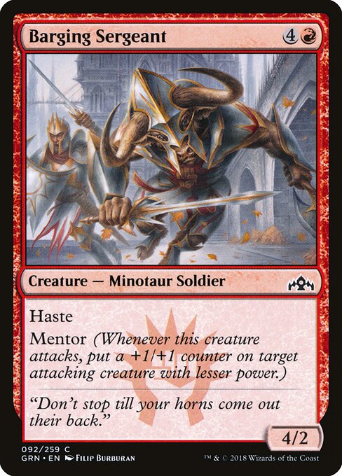 Guilds of Ravnica - 92 - Barging Sergeant - Common