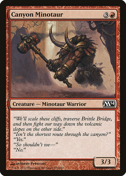 Magic 2014 - 131 - Canyon Minotaur - Common