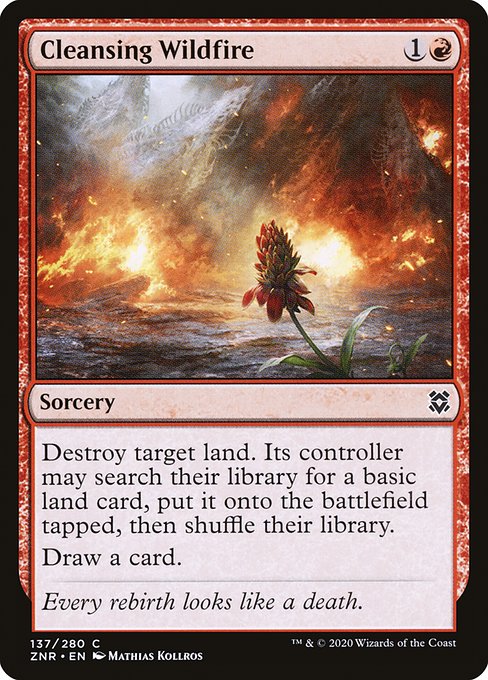 Zendikar Rising - 137 - Cleansing Wildfire - Common