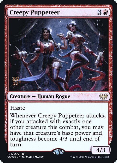 Innistrad: Crimson Vow Promos - 151s - Creepy Puppeteer - Rare
