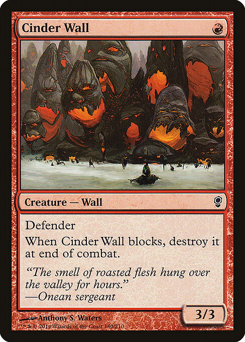 Conspiracy - 140 - Cinder Wall - Common