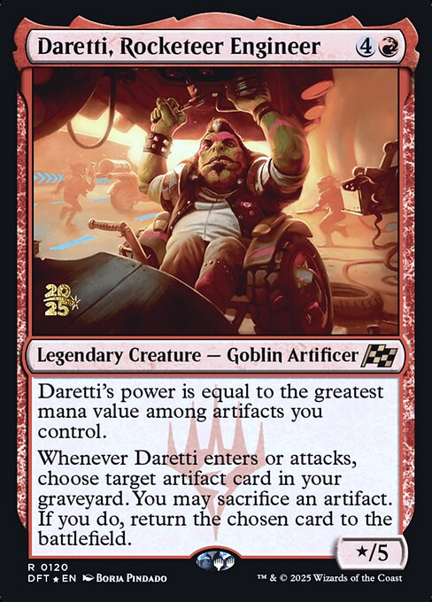 Aetherdrift Promos - 120s - Daretti, Rocketeer Engineer - Rare