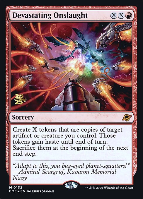 Edge of Eternities Promos - 132s - Devastating Onslaught - Mythic