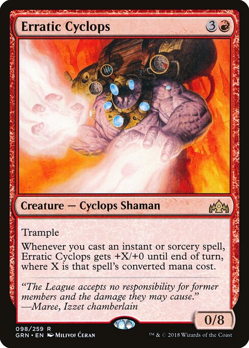 Guilds of Ravnica - 98 - Erratic Cyclops - Rare