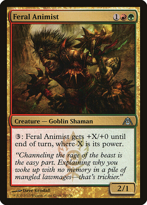 Dragon's Maze - 70 - Feral Animist - Uncommon