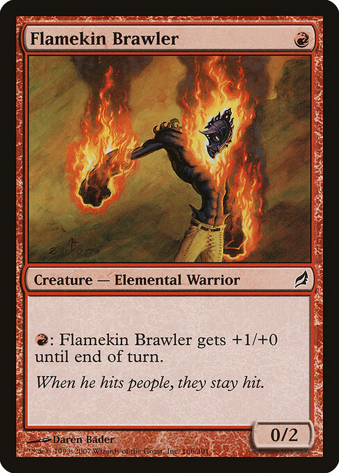 Lorwyn - 166 - Flamekin Brawler - Common