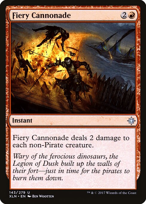 Ixalan - 143 - Fiery Cannonade - Uncommon