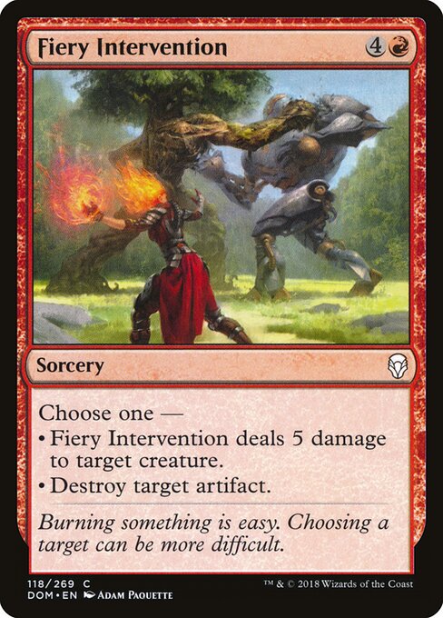 Dominaria - 118 - Fiery Intervention - Common