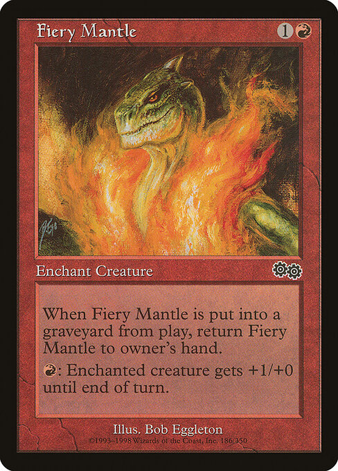 Urza's Saga - 186 - Fiery Mantle - Common