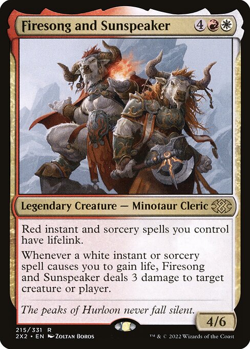 Double Masters 2022 - 215 - Firesong and Sunspeaker - Rare