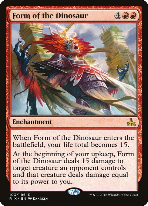 Rivals of Ixalan - 103 - Form of the Dinosaur - Rare
