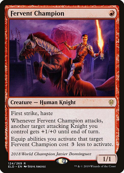 Throne of Eldraine - 124 - Fervent Champion - Rare