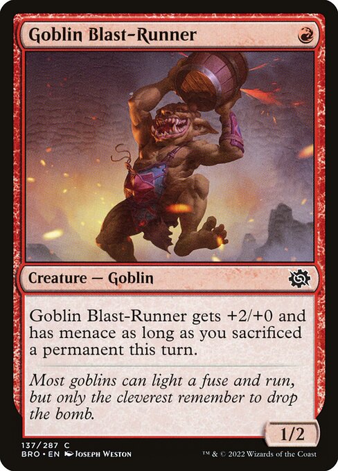 The Brothers' War - 137 - Goblin Blast-Runner - Common