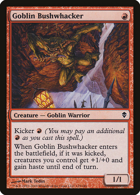 Zendikar - 125 - Goblin Bushwhacker - Common