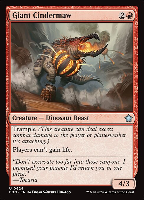 Foundations - 624 - Giant Cindermaw - Uncommon