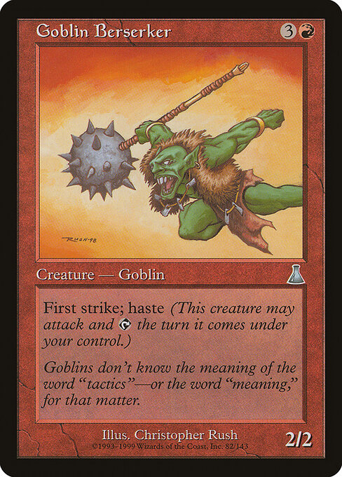 Urza's Destiny - 82 - Goblin Berserker - Uncommon