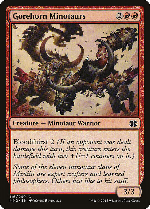 Modern Masters 2015 - 116 - Gorehorn Minotaurs - Common