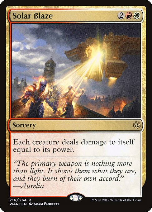 War of the Spark - 216 - Solar Blaze - Rare