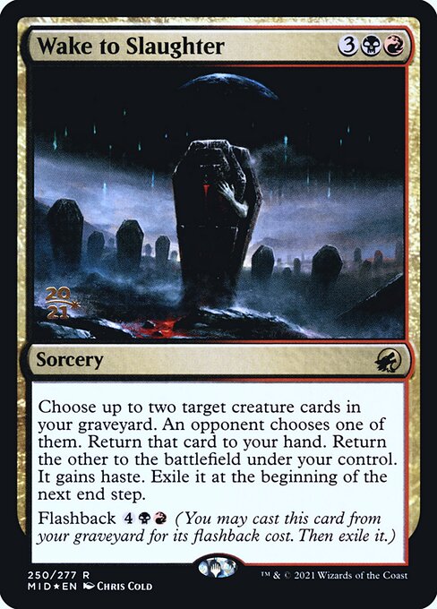 Innistrad: Midnight Hunt Promos - 250s - Wake to Slaughter - Rare