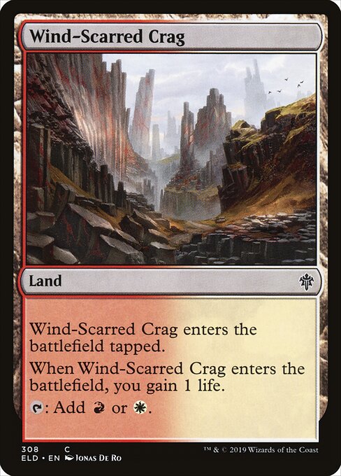 Throne of Eldraine - 308 - Wind-Scarred Crag - Common