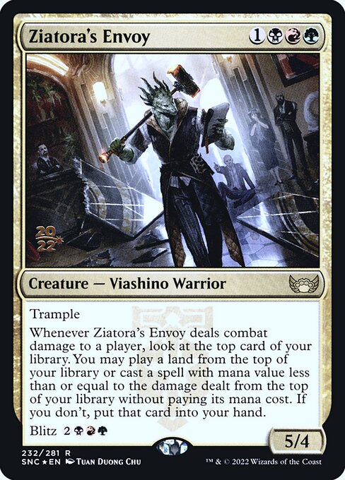 Streets of New Capenna Promos - 232s - Ziatora's Envoy - Rare