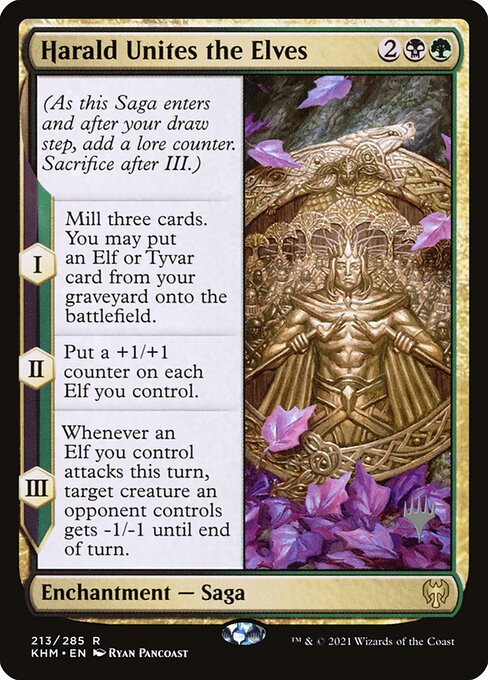 Kaldheim Promos - 213p - Harald Unites the Elves - Rare