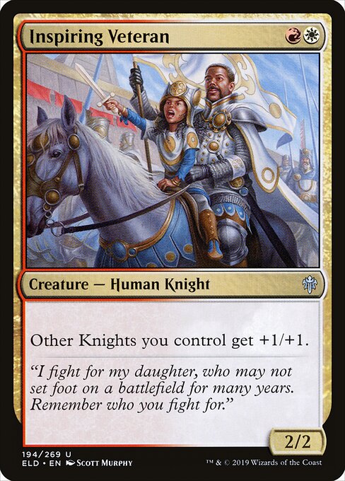 Throne of Eldraine - 194 - Inspiring Veteran - Uncommon