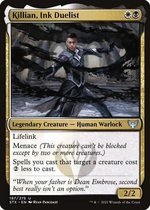 Strixhaven: School of Mages - 197 - Killian, Ink Duelist - Uncommon