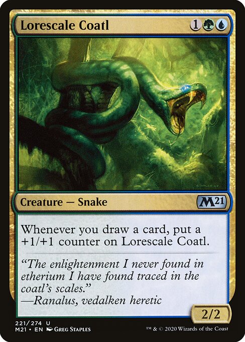 Core Set 2021 - 221 - Lorescale Coatl - Uncommon