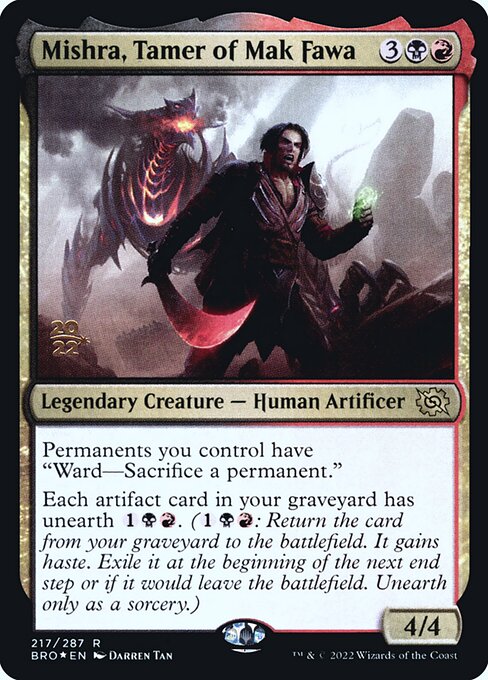 The Brothers' War Promos - 217s - Mishra, Tamer of Mak Fawa - Rare