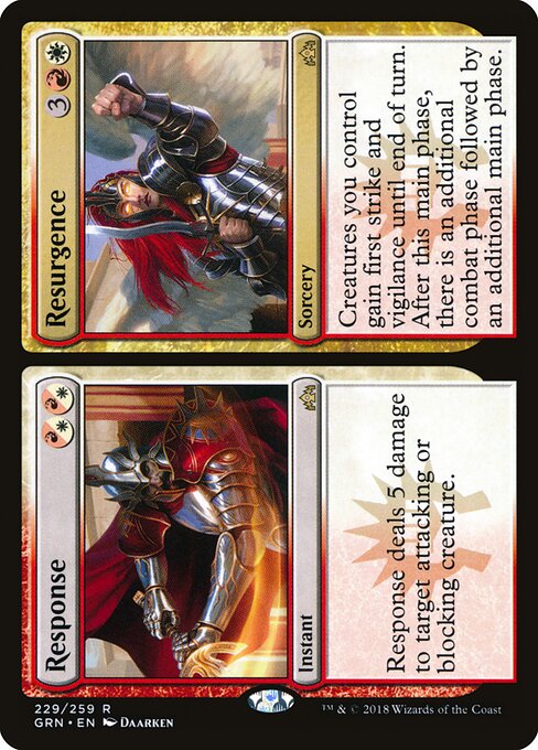 Guilds of Ravnica - 229 - Response // Resurgence - Rare