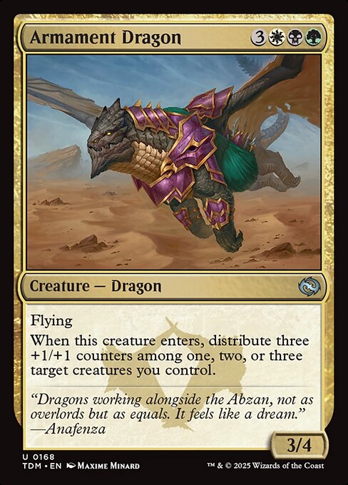 Tarkir: Dragonstorm - 168 - Armament Dragon - Uncommon