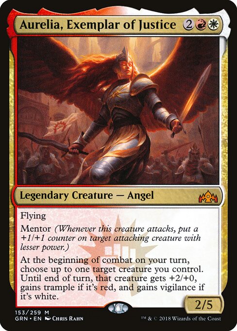 Guilds of Ravnica - 153 - Aurelia, Exemplar of Justice - Mythic