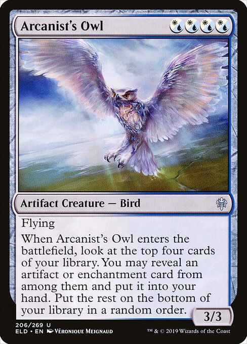 Throne of Eldraine - 206 - Arcanist's Owl - Uncommon
