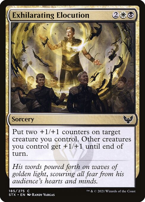Strixhaven: School of Mages - 185 - Exhilarating Elocution - Common