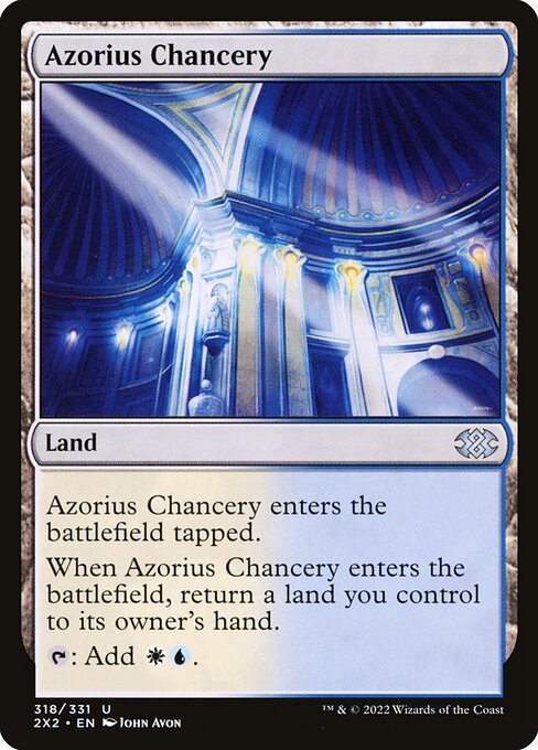 Double Masters 2022 - 318 - Azorius Chancery - Uncommon - Foil