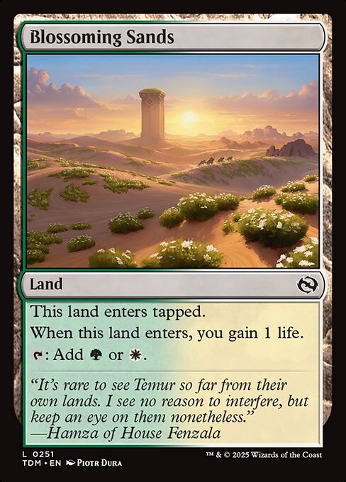 Tarkir: Dragonstorm - 251 - Blossoming Sands - Common - Foil