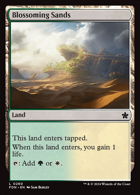 Foundations - 260 - Blossoming Sands - Common - Foil