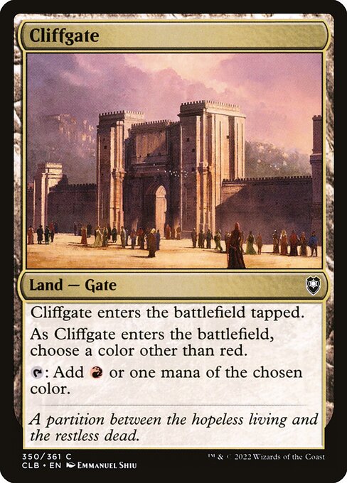 Commander Legends: Battle for Baldur's Gate - 350 - Cliffgate - Common - Foil