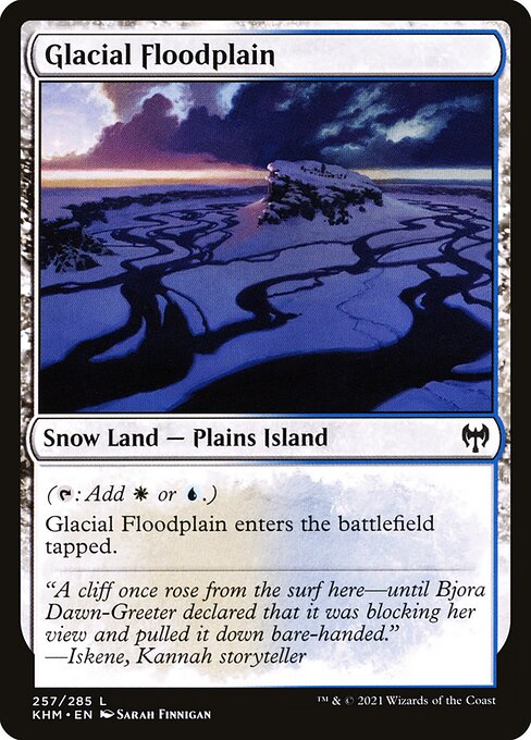Kaldheim - 257 - Glacial Floodplain - Common - Foil