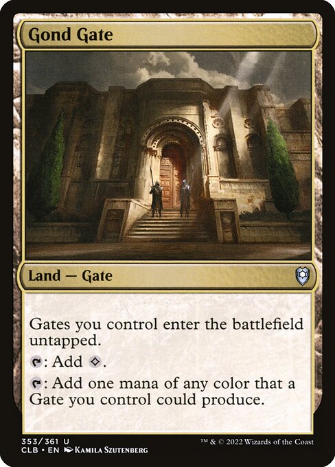 Commander Legends: Battle for Baldur's Gate - 353 - Gond Gate - Uncommon - Foil