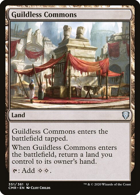 Commander Legends - 351 - Guildless Commons - Uncommon - Foil