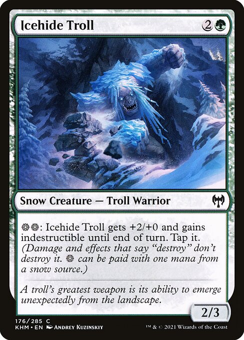 Kaldheim - 176 - Icehide Troll - Common - Foil