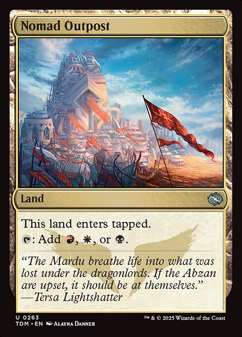 Tarkir: Dragonstorm - 263 - Nomad Outpost - Uncommon - Foil