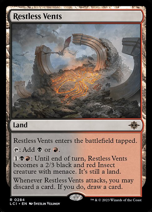 The Lost Caverns of Ixalan - 284 - Restless Vents - Rare - Foil