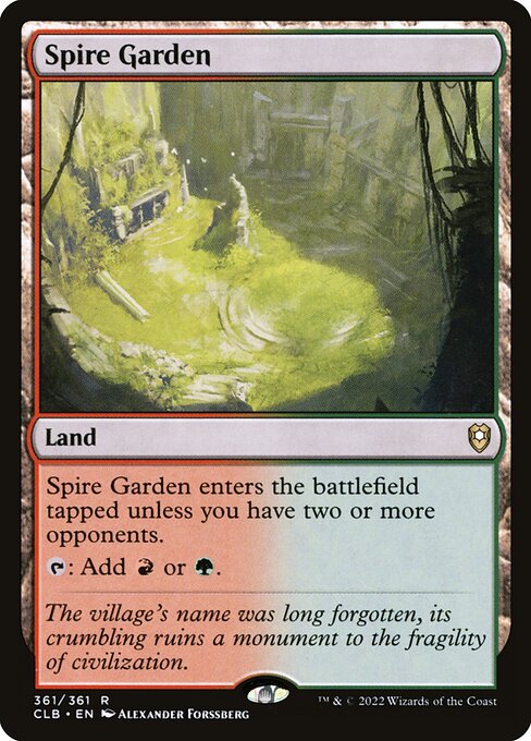 Commander Legends: Battle for Baldur's Gate - 361 - Spire Garden - Rare - Foil