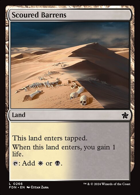 Foundations - 266 - Scoured Barrens - Common - Foil