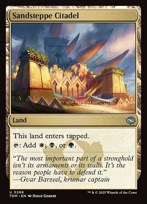 Tarkir: Dragonstorm - 266 - Sandsteppe Citadel - Uncommon - Foil