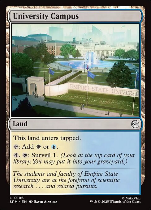 Marvel's Spider-Man - 186 - University Campus - Common - Foil